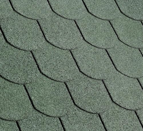 Gartenpirat Bardeau bitumé 2 m² Vert en Forme de tuile