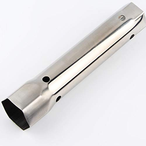 DORALO Wasserhahn- und Spülen-Montageschlüssel, Mehrzweck-Steckschlüssel, 205 mm, Edelstahl, Silber, 34mm und 40mm, Schlüssel