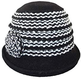 Mayser Hut mit Strickkombi (schwarz)