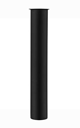 Messingrohr 30 cm für Siphon, Verlängerungsrohr 1 1/4 x 32 mm, mattschwarz