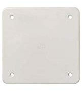 COPERCHIO A VITE 92X92 PER SCATOLA CASSETTA A MURO COPRISCATOLA BIANCA