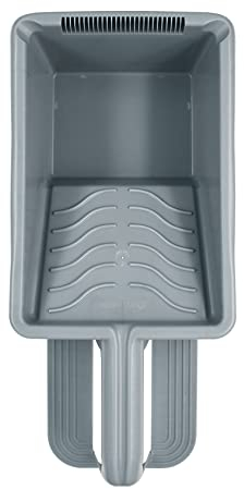 ROLLINGDOG 4 Inch Small Paint Tray — Durable Plastic Paint Tray with Foot Pedal Design, Sturdy Handle and Non-Slip Grip, Easy to Clean Up