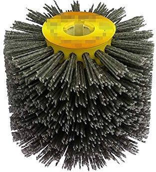 Sparrow Angel Brosse Metallique pour Perceuse 1 Pcs Nylon Abrasif Fil Tambour Roue de Polissage électrique Brosse for Travail des métaux Travail du Bois (Grit : P80)