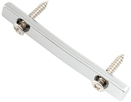 Musiclily Pro 48mm Brass Guitar String Retainer Bar String Trees String Guides for Floyd Rose Double Locking Tremolo Bridge System, Chrome