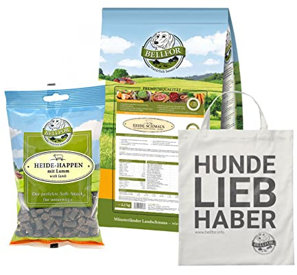 Bellfor Australian Shepherds Trockenfutter-Set - Getreidefrei, Glutenfrei, Ohne Synthetische Zusätze, Natürlicher Geschmack 3,2 kg