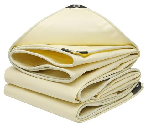 Presenning Vattentät Heavy Duty 100% vattentät presenning Beige presenningsduk med genomföringar，Utomhusmöbler Markduk 1.5 x 2m hopfällbart regntätt presenningstält (Size : 1.5x1.5m)