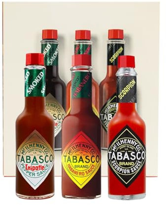 TABASCO Kit de regalo: Habanero + Chipotle + Scorpion (3 * 60ml) - El set ideal para familiarizarse con las salsas picantes.