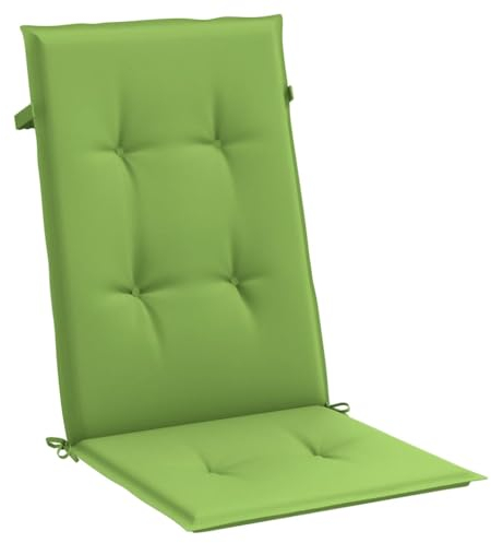 vidaXL Hochlehner-Auflagen 2 STK. Melange Grün 120x50x4 cm Stoff