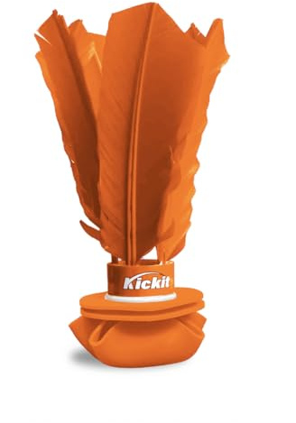 Kickit | The Original Birdie Soccer Trainer | Play Outdoors, Indoors or Backyard, Beach or Tailgate (Orange)