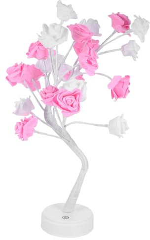WOONEKY 24led Rose Baum Lampe Touch Tisch Lampe Für Schreibtisch Nacht Keine Batterie Erforderlich