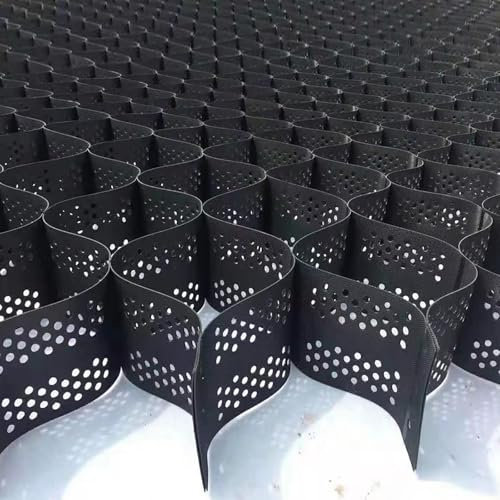 Kiesgitter Kiesmatten Kieswaben Robustes Bodengitter für Zement, 10 m, 8 m, 6 m, 4 m, 2 m, 1 m, faltbare, durchlässige Pflastersteine ​​für Auffahrten, Stabilisierungsgitter für Kies oder Mulch(H 10cm