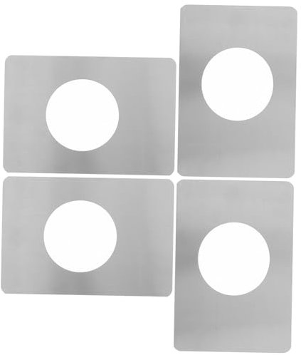 NUOBESTY 4pcs Door Lock Cover Plates Door Reinforcement Plate Hotel Lock Filler Easy Install