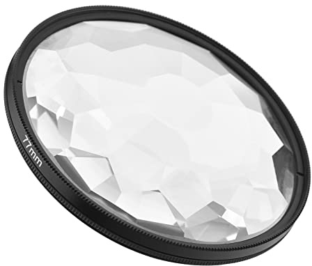 Rankomu 77 mm Kaleidoskop-Objektivfilter, optischer Glaslinsenfilter für professionelle Fotografie, Accory für DSLR-Kamera