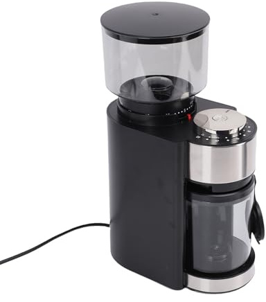 Generic Moulin à café électrique à meules plates en acier inoxydable, capacité de 250 g, moulin à café professionnel, réglable pour la maison et le bureau. (Plug UE 220V)