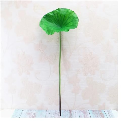 MDSIOKHJ Künstliche Lotusblume Simulation Lotus Blatt Künstliche Blume Pole Hause Wasser Oberfläche Teich Dekorative DIY Grün Pflanze Zimmer Dekor Für Gartenteich, Aquarium, Dekoration(Green-02)