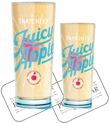 Thatchers Juicy Apple Pint and Half Pint Glass