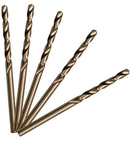 Set di 50 punte elicoidali in acciaio rapido al cobalto M35 con impugnatura dritta for utensili di perforazione in metallo in acciaio inossidabile
