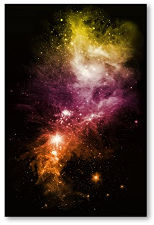Postereck - 0267 - Galaxie, Nebel Astronomie Universum Orbit Weltall - Wandposter Fotoposter Bilder Wandbild Wandbilder - Poster - DIN A4-21,0 cm x 29,7 cm