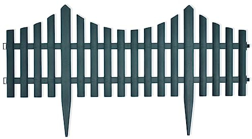 vidaXL 17x Gartenzaun 10m Zierzaun Beeteinfassung Beetumrandung Palisade