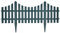 vidaXL 17x Gartenzaun 10m Zierzaun Beeteinfassung Beetumrandung Palisade