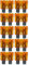 baytronic Standard Flachstecksicherung Kfz-Sicherung (10 Stück 40 A orange)