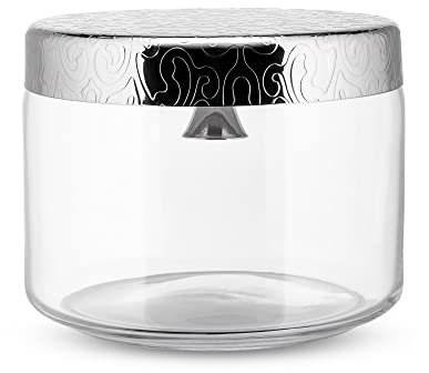 Alessi MW29 Dressed Keksdose aus Glas mit Glöckchen