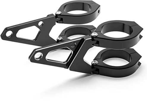Alchemy Parts Motorrad Scheinwerfer Klammern Paar für 32-33mm Gabel Hochwertig CNC Bearbeitet
