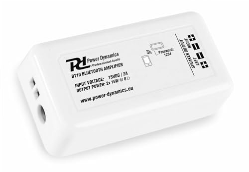 Power Dynamics BT10 - Amplificatore da incasso Bluetooth, 2 x 15 W