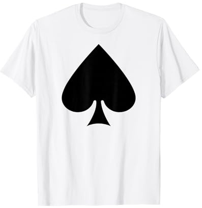 Pik Kostüm Spielkarte Karneval Karte Damen Herren Kinder T-Shirt