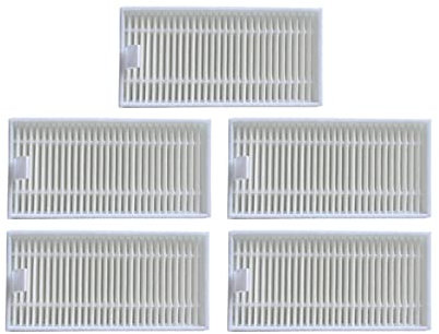 HCOWL HEPA-Filter kompatibel mit QQ6 Hofer Easy Home SR1 IPlus S5 Linnberg Clobot MT-810 Roboter-Staubsauger Teile Zubehör (Color : 5pcs)