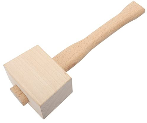 VILLFUL Holzhammer Aus Buche Werkzeug Für Holzbearbeitung Mit Griff Und Hammerkopf Für Tischlerei Leicht Und Tragbar