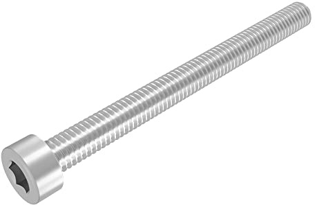 SECCARO Zylinderschraube M8 x 90 mm, Edelstahl V2A VA A2, DIN 912 / ISO 4762, Innensechskant, Vollgewinde, 20 Stück