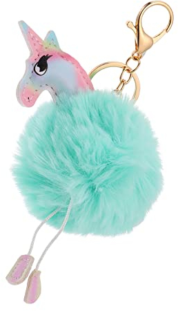 SAFIGLE 6stücke Plüsch Einhorn Schlüsselanhänger Süße Taschenanhänger Für Handtaschen Schlüssel Flauschige Deko-ornamente Pastellfarben Für Und Feiertage