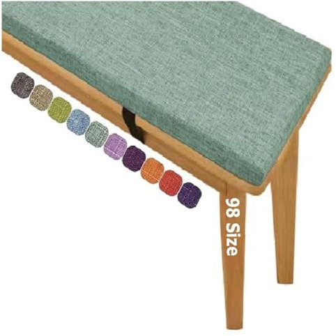 Miecoae 5cm Dick Sitzkissen Bank, Outdoor bankauflage, Schaumstoff Polster Sitzauflage Bank, Sitzpolster Outdoor Mit Abnehmbarem Bezug, Sitzkissen für Bank, Rutschfestes Bankkissen(Agate T-5cm,180x50