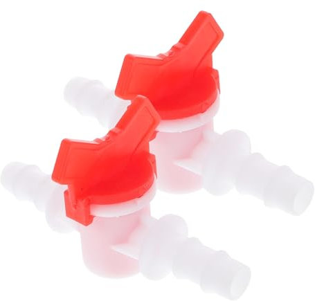 Gatuida 2pcs Hose Valve Controller Barbed Hose Shut off Valve Garden Water Pipe Drip Irrigation Tubing Water Flow Control