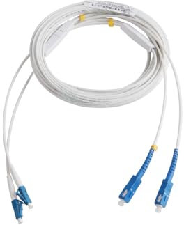 CAMCHJVVM Cavo in Fibra Ottica da UPC 2 SC a UPC 2 LC Cavo di prolunga Interno Ottico monomodale a 2 Core Cavo Patch simplex 5M/10M/20M/30M/50M(5M)