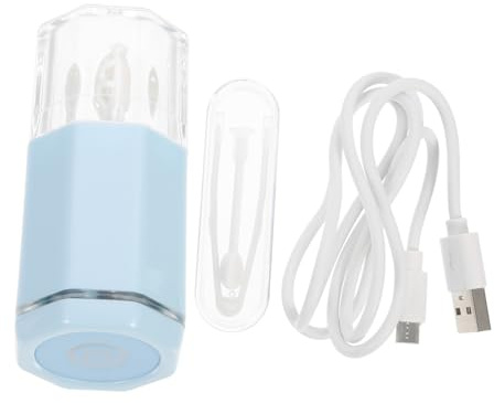 Healeved Limpiador Automático de Lentes Limpieza Rotatoria Eléctrica, ABS, 1 Juego, para Viaje y Hogar, Cuidado Práctico de Lentes