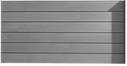 HORI Sichtschutzzaun Schmal & Schräg Element - WPC Gartenzaun - Robuster Lamellenzaun Grau - Langlebiger Sichtschutzzaun für Terrasse & Garten - Modernes Design für mehr Privatsphäre - 180 x 90 mm -