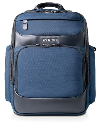 EVERKI Onyx Business Travel Backpack with Laptop Compartment, Navy - 25 L