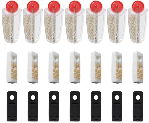 7 Sätze Feuerstein und Docht Set,Feuersteine und Zubehör Kompatibel mit Zippo,Feuerzeug Ersatzteile,Leichteres Wechseln des Dochtes,für Verschiedene Umgebungen und Zwecke