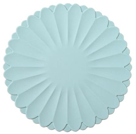 sous-Plats en Silicone Résistants à la Chaleur - Dessous de Plat Anti-Dérapant pour Cuisine et Table (Bleu mer Ciel, Diamètre: 18 CM / 7,09 Pouces (Environ))