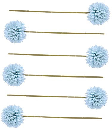 Cabilock 6 Stück Künstliche Blumen Weiß Fete Dekorationen Brautsimulation Gangparty Sträuße Realistische Hochzeit Innenbereich Frühling Faux Dusche Brautjungfer Enthüllung