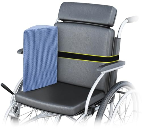KAAMOS Lateral Support for Wheelchair Wedge Cushion, Side Guard Support Wheelchair Positioning Wedge, Wheel Chair Side Padding for Elderly, Chair Lateral Back Support for Sitting Upright (1PCS)