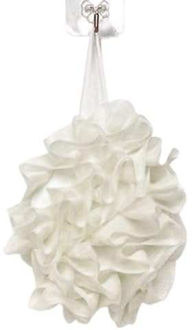 Esponja de Ducha 2 en 1 Esponja Exfoliante de Bola para Cuerpo y Baño | Suave Exfoliador de Baño con Bolsita para Jabón Accesorios de Baño Reutilizables