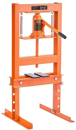 RVIFY Asta Pressa idraulica per Officina 6T con Telaio ad H per Garage/Officina con Piastre per Officina in Garage CRIC PANTOGRAFO