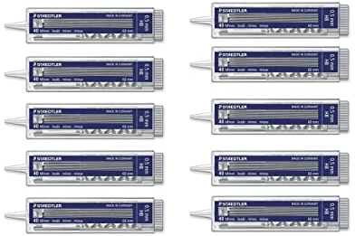 STAEDTLER 255 05-HB Mars Micro Feinminen 40 Stück Minendurchmesser 0.5 mm, HB