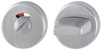 HOPPE ZT-Schlüsselrosette E42KVS, rund WC/SS Edelstahl matt TS 37-42