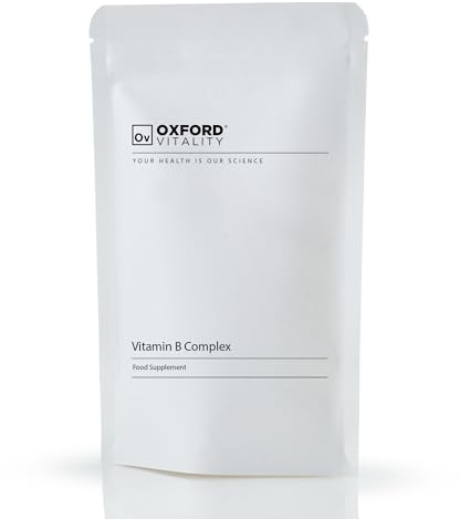 Vitamin B Complex Tablets - Full Spectrum One a Day B Vitamin Supplements - Vitamins B1, B2, B3, B5, B6, B12, D-Biotin, inositol and Folic Acid by Oxford Vitality