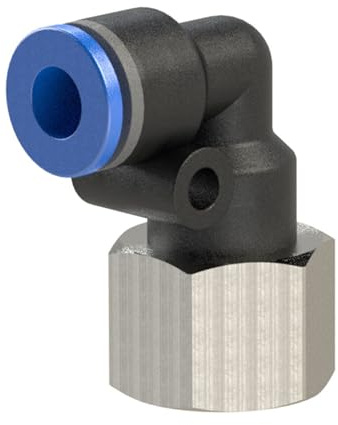 RIEGLER 109340-168.005-4 Serie - Racor roscado en L (M5, giratorio, diámetro interior de 4 mm, 1 unidad)