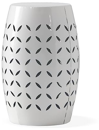 Christopher Knight Home Lilac Outdoor 12 Iron Side Table, White
